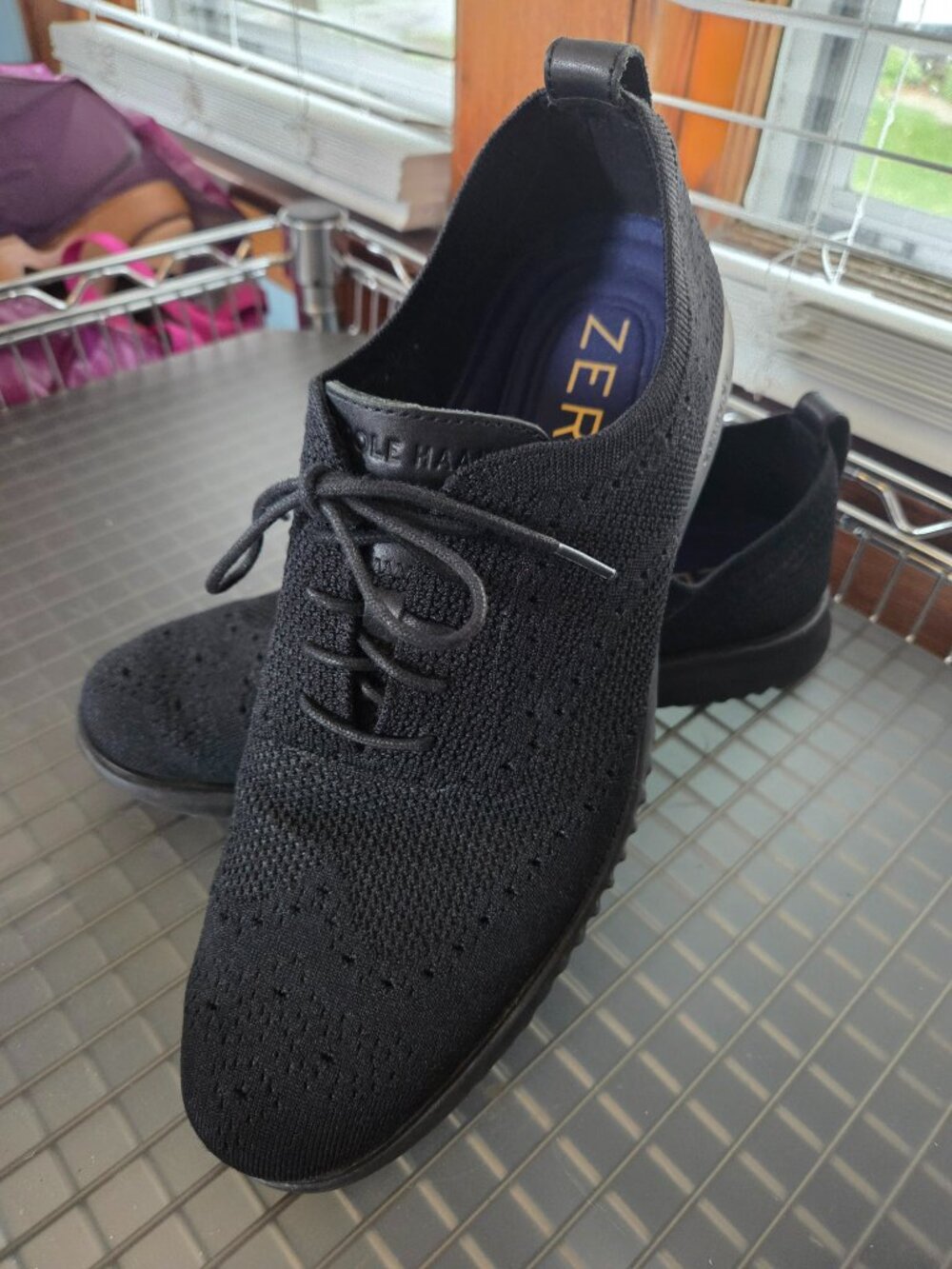 Cole Haan Men's 2.Zerogrand Laser Wingtip Oxford Black Style C28527 12